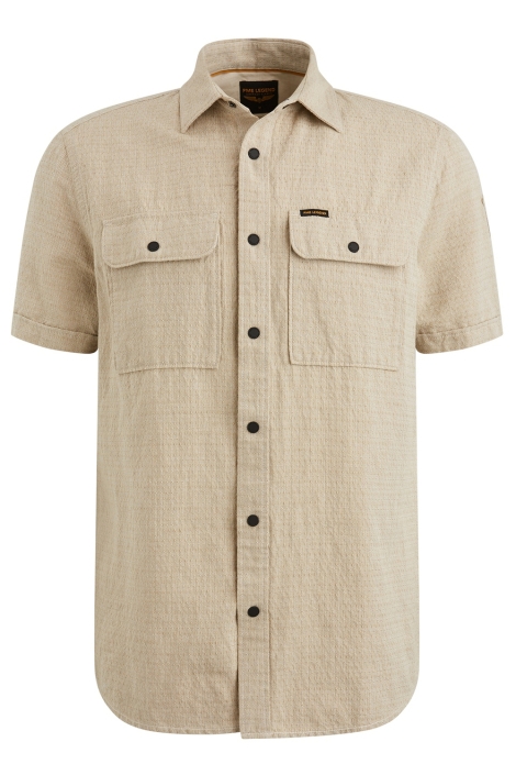 PME legend short sleeve shirt linen dobby